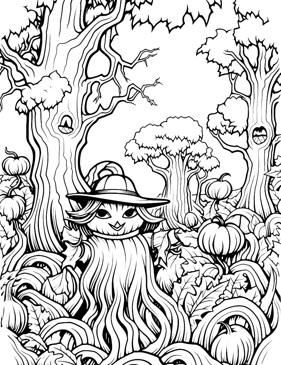 Halloween coloring pages free printable sheets