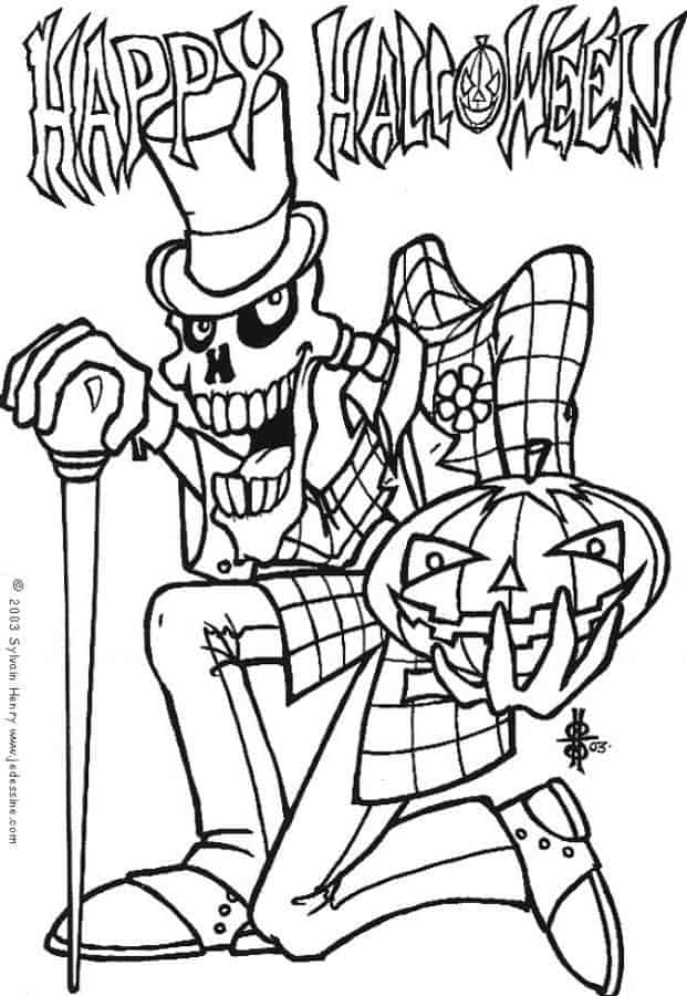 Free halloween coloring pages