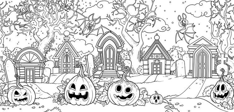 Halloween coloring pages images â browse photos vectors and video