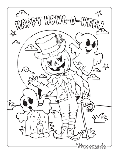 Free printable halloween coloring pages