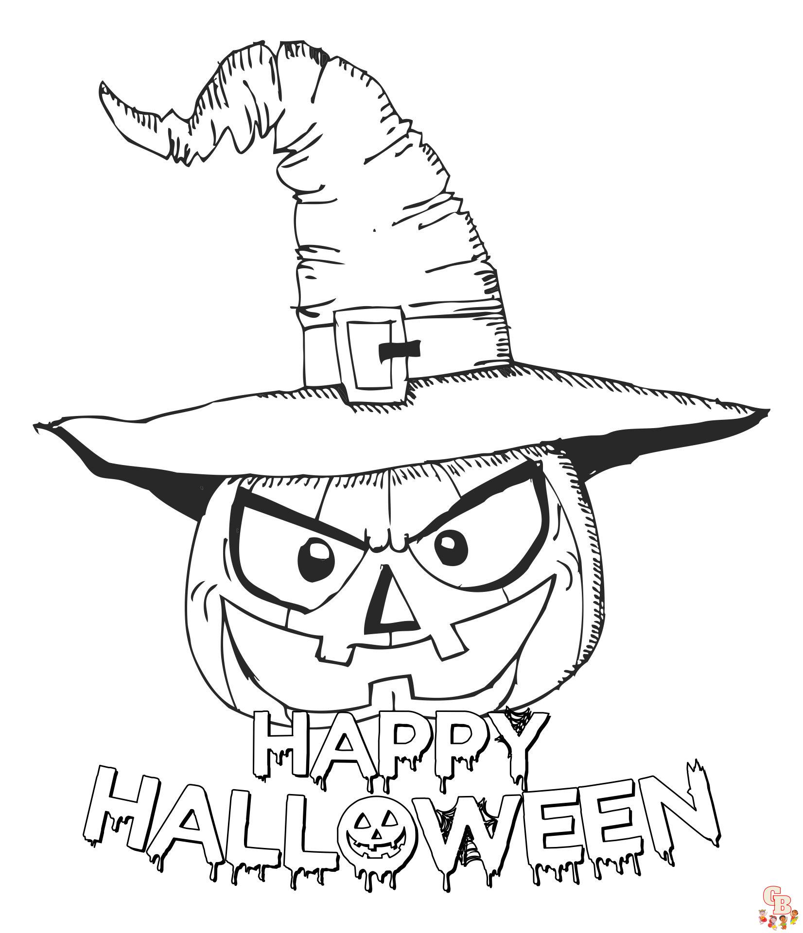 Spooky fun with scary halloween coloring pages