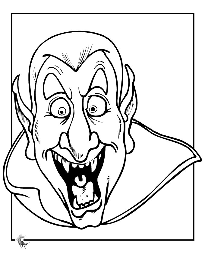 Scary coloring pages