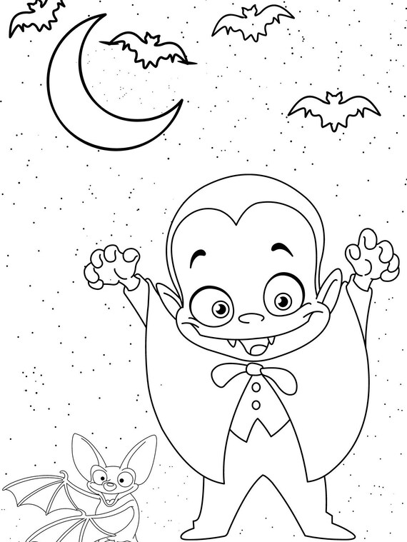 Kids halloween printable coloring pages non scary halloween coloring book for kids kids halloween activity pdf kids halloween party