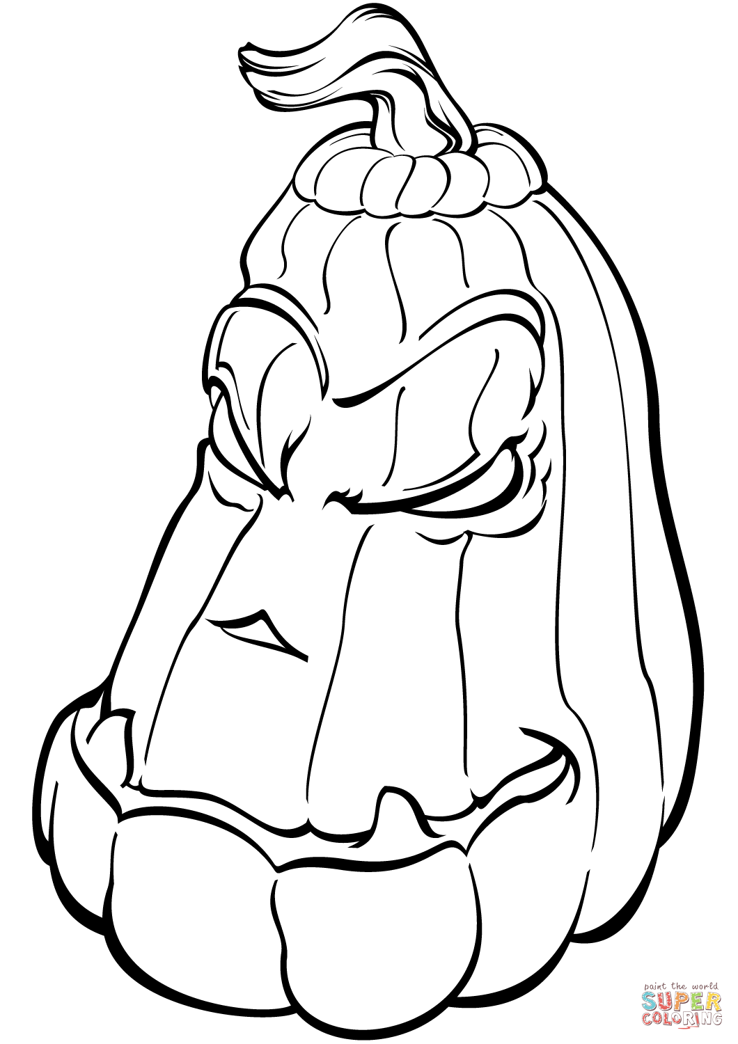 Creepy pumpkin coloring page free printable coloring pages