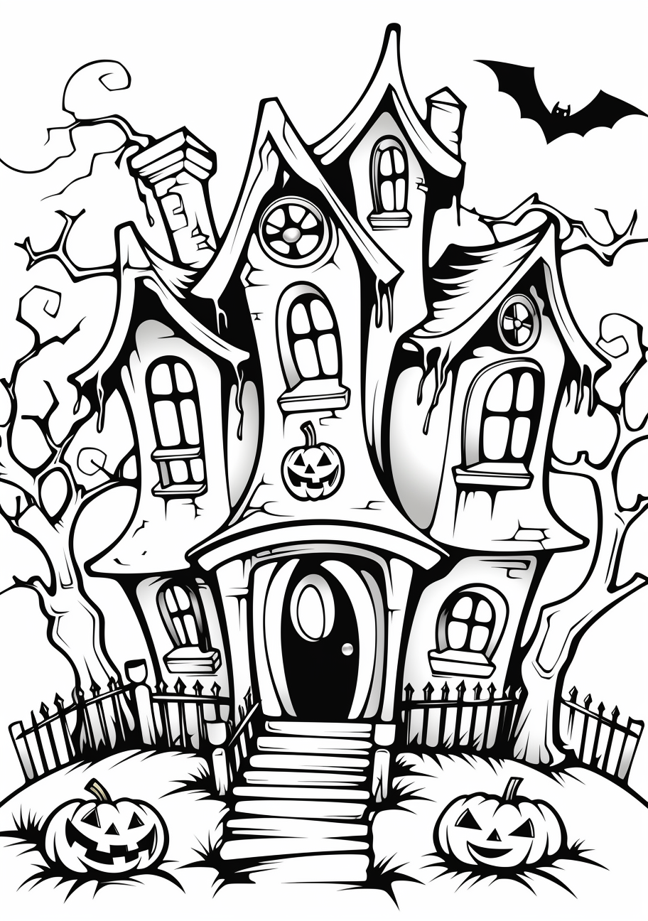 Haunted house halloween splendor