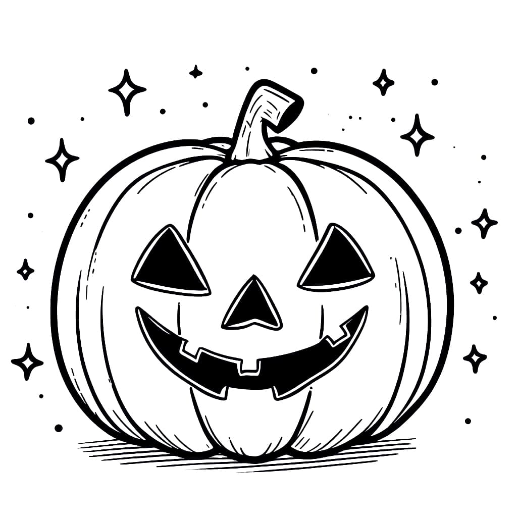 Jack o lantern coloring pages