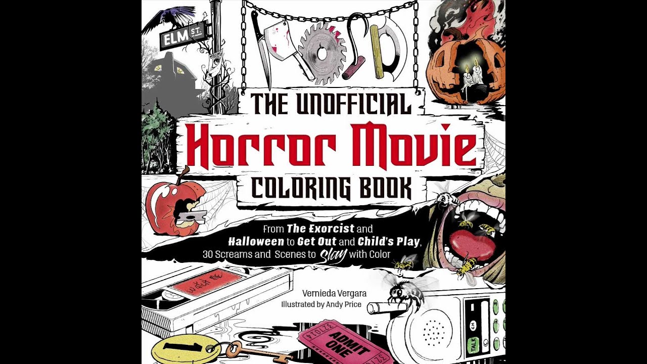 The unofficial horror movie coloring book book by vernieda vergara andy price official publisher page simon schuster