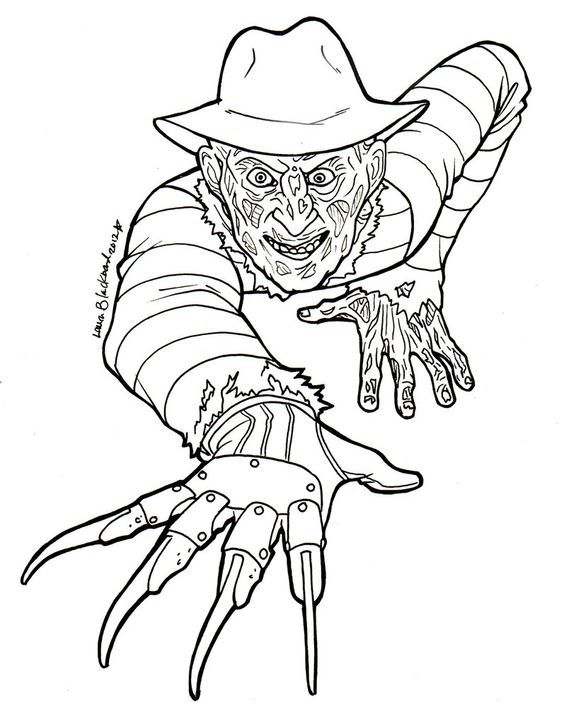 Horror coloring and coloring pages on scary coloring pages coloring pages scary drawings