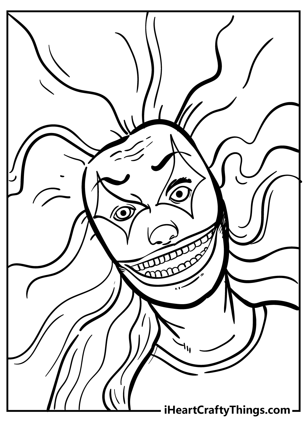 Creepy coloring pages free printables
