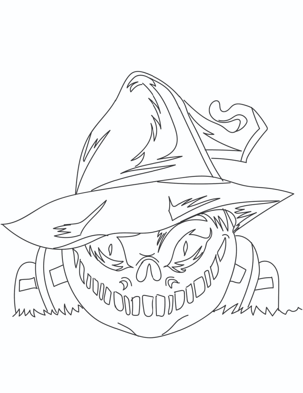 Free printable scary halloween coloring pages