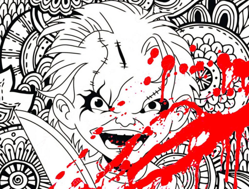 New classic horror movie coloring pages