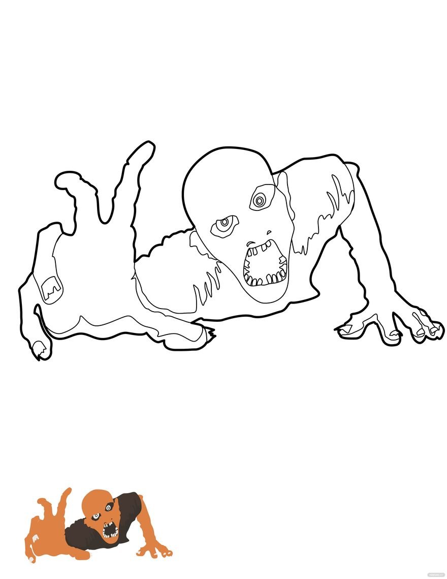 Free scary halloween coloring pages