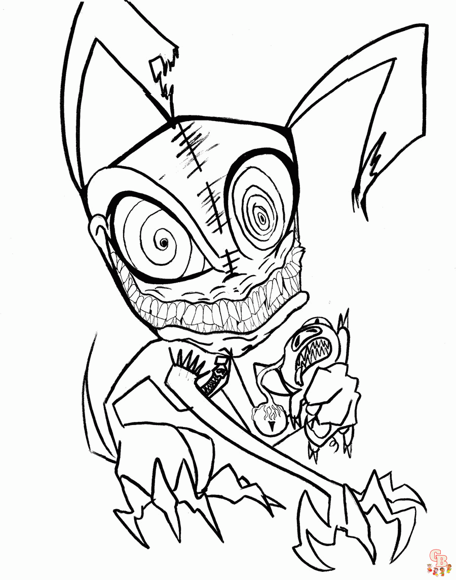 Creepy coloring pages