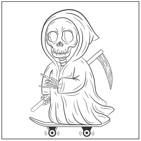 Horror coloring page cliparts stock vector and royalty free horror coloring page illustrations