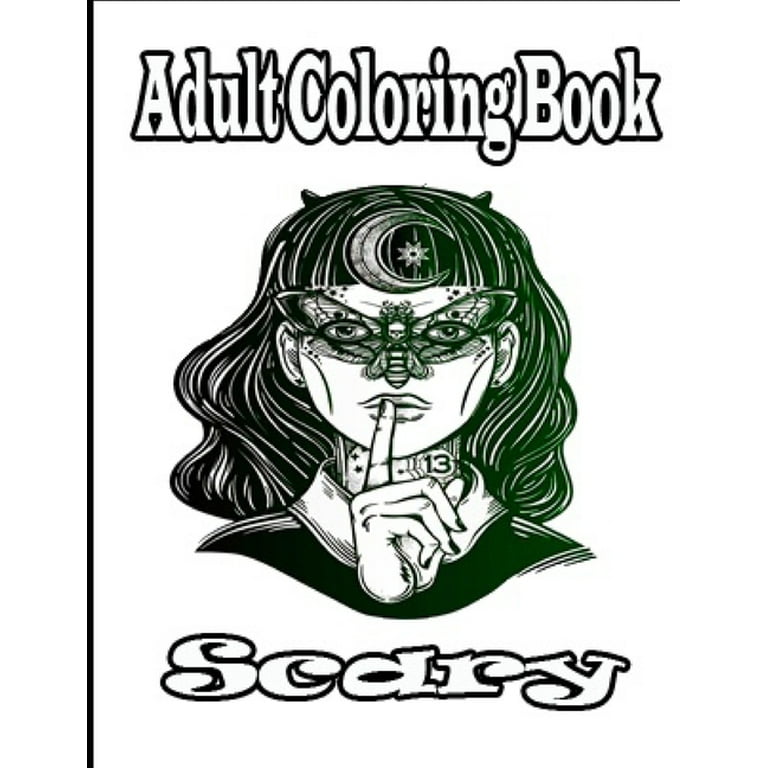 Adult coloring book scary scary coloring pages freaky activity book for kids paperback