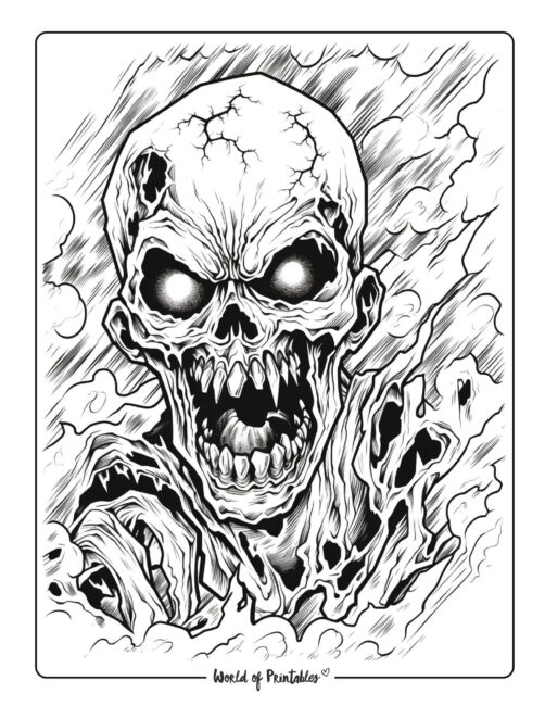 Horror coloring pages