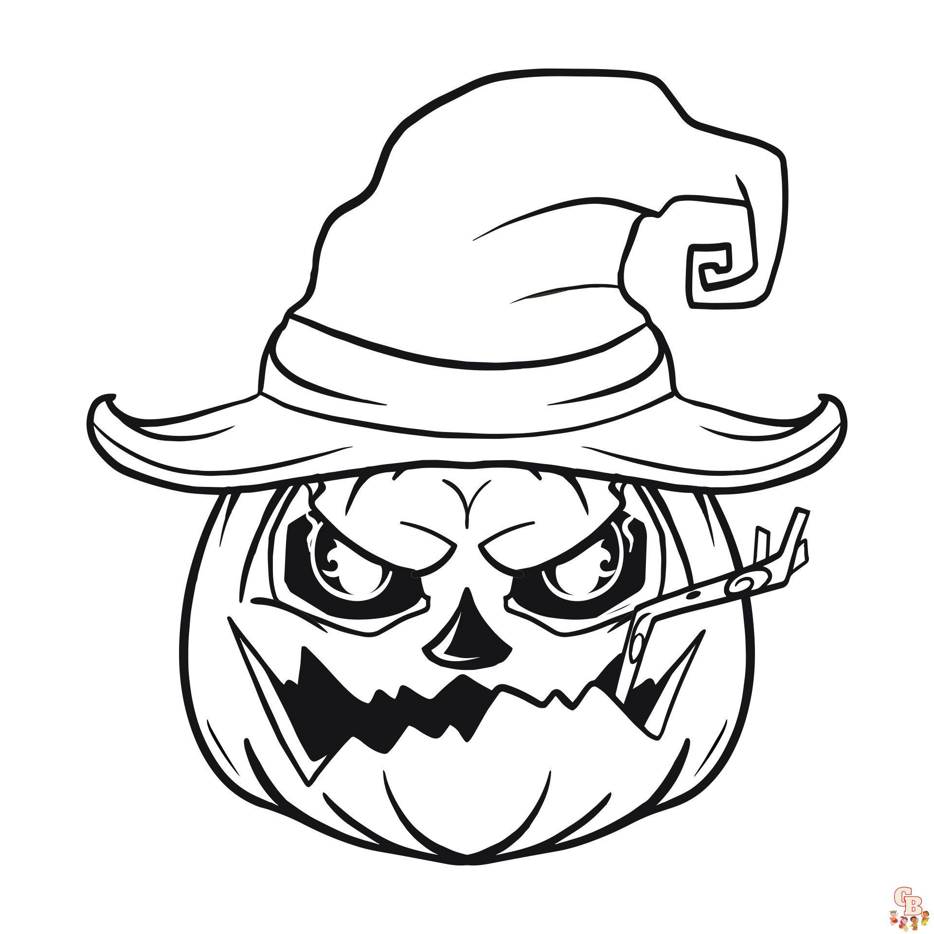 Creepy coloring pages