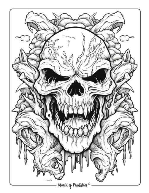 Horror coloring pages