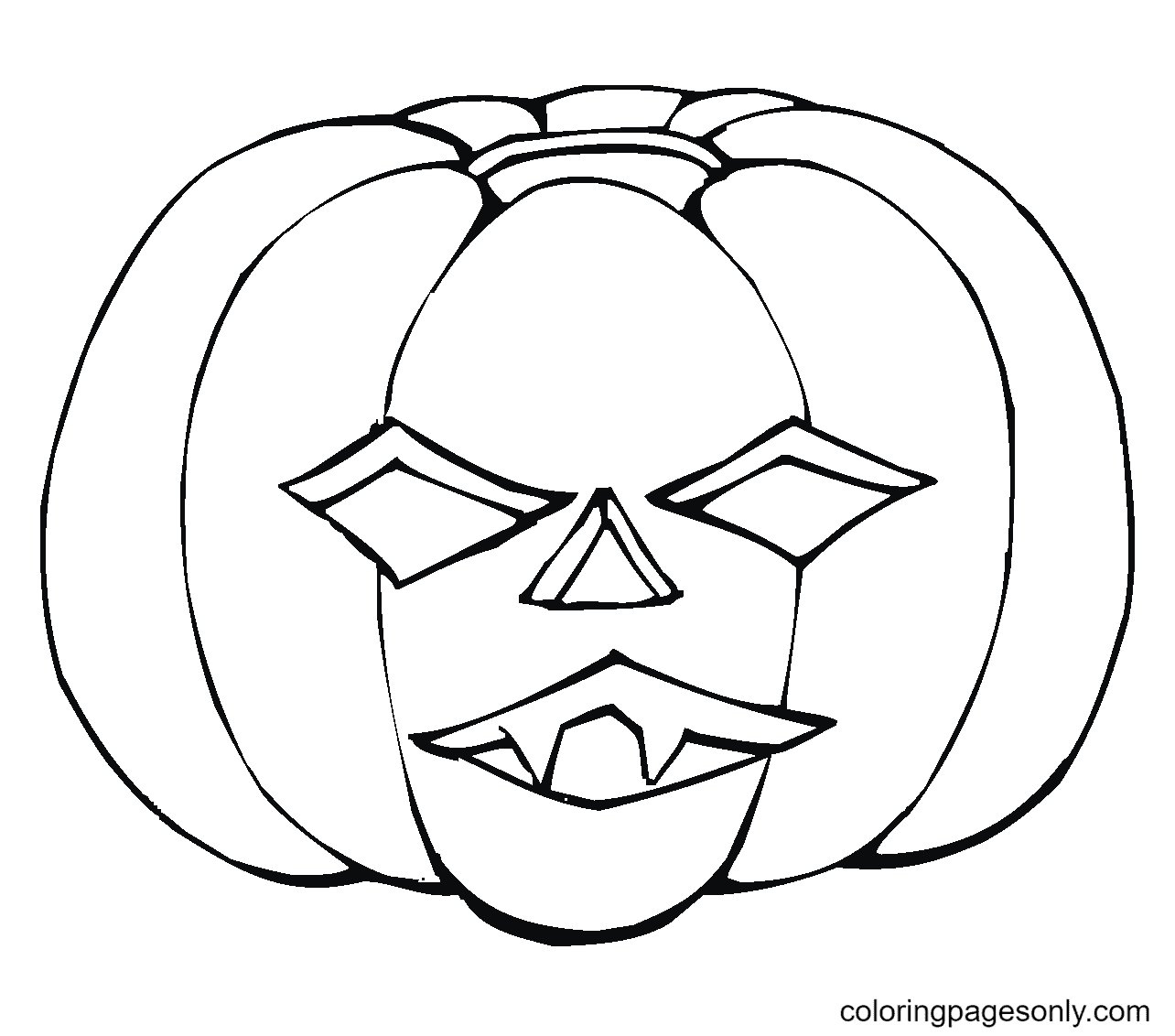 Halloween pumpkin coloring pages printable for free download