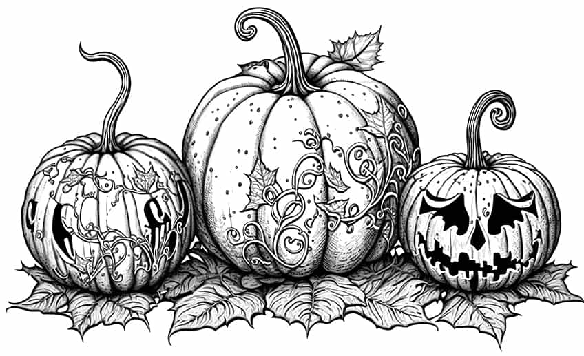 Pumpkin coloring pages