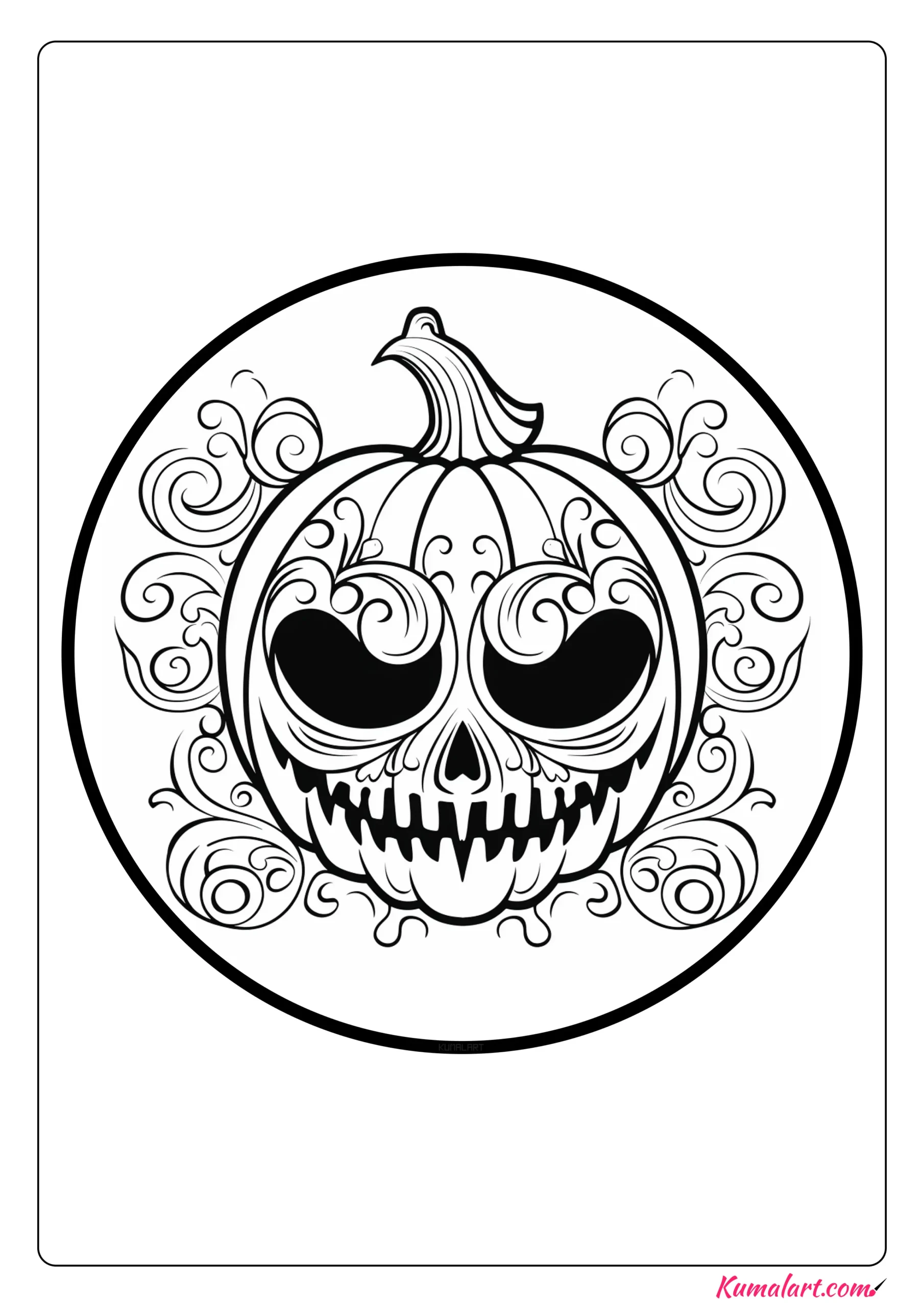 Ðeerie scary pumpkin coloring pages explore download and color