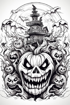 Halloween coloring page