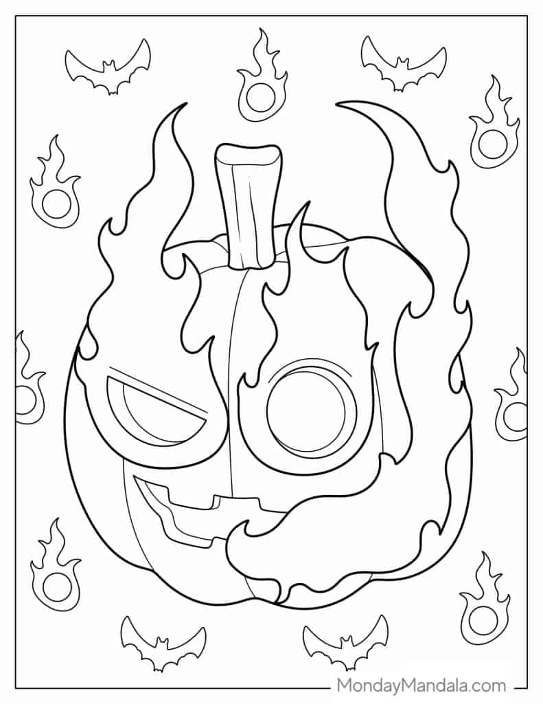 Pumpkin coloring pages free pdf printables