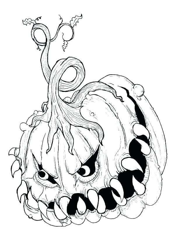 Scary pumpkin coloring pagescary pumpkin coloring page disegni di halloween quadri halloween pagine da colorare per adulti