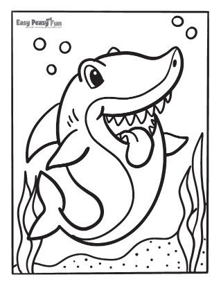 Shark coloring pages