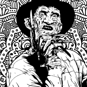 Horror coloring pages printable for free download