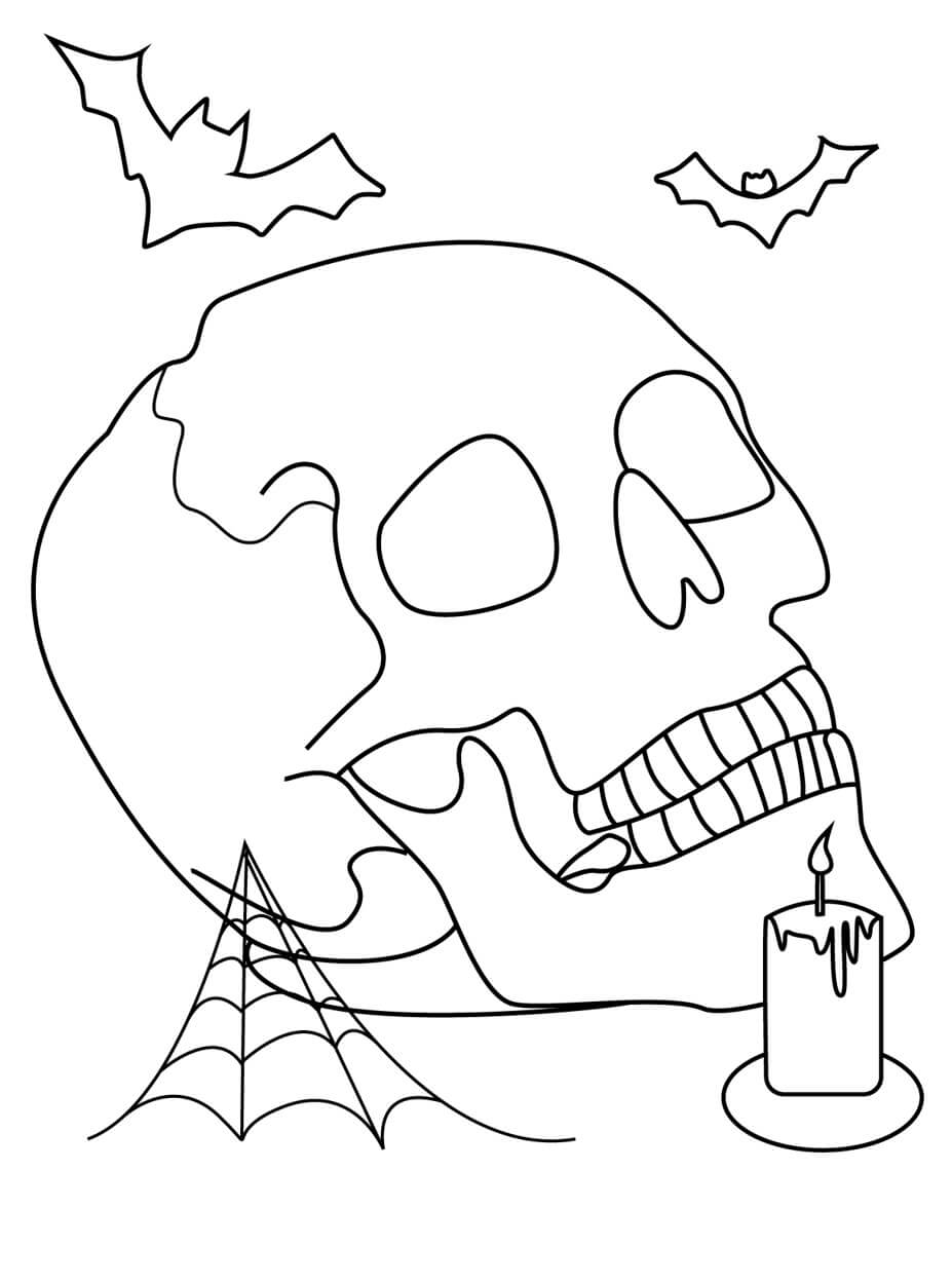 Skull coloring pages