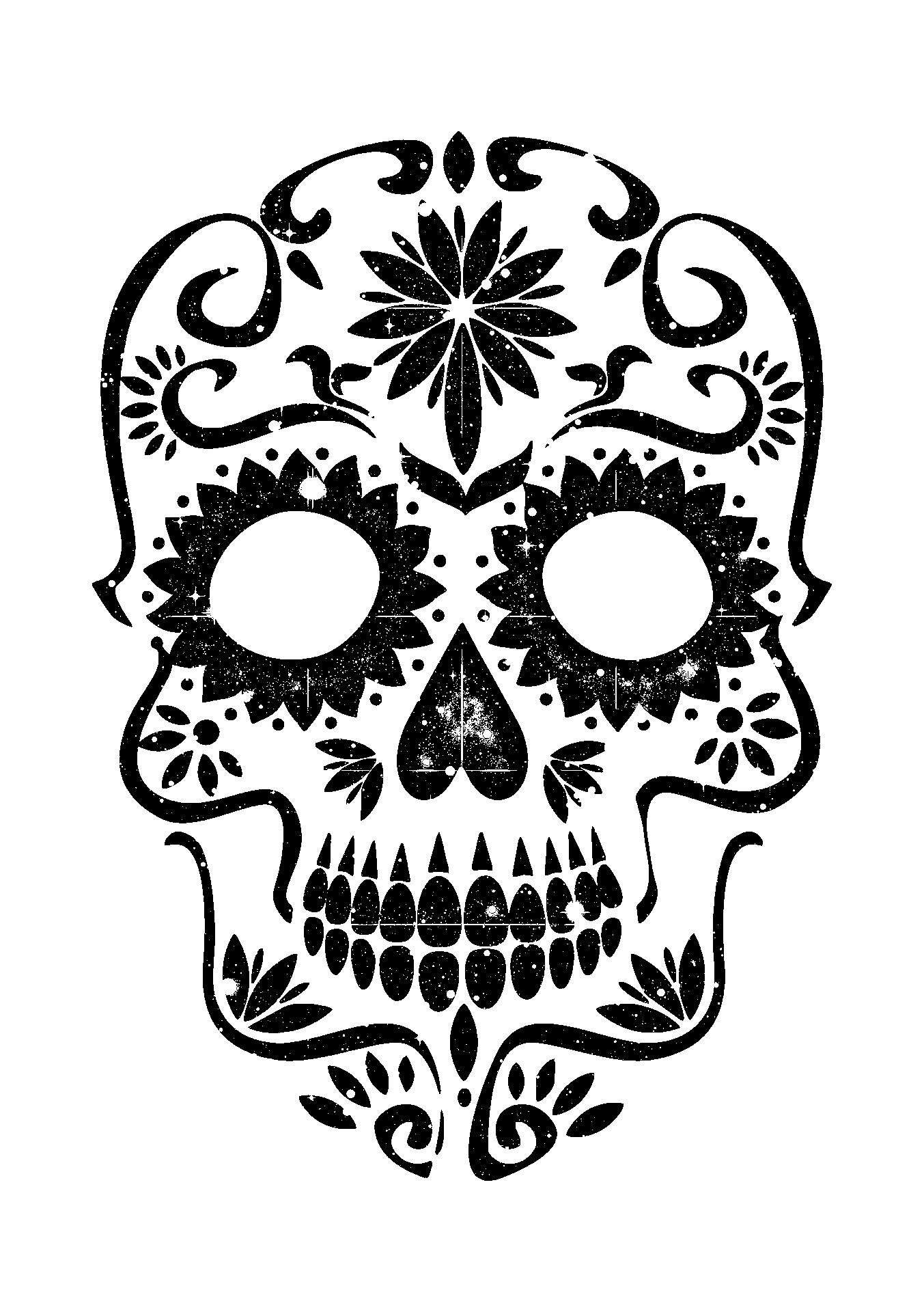 Sugar skull pumpkin tutorial