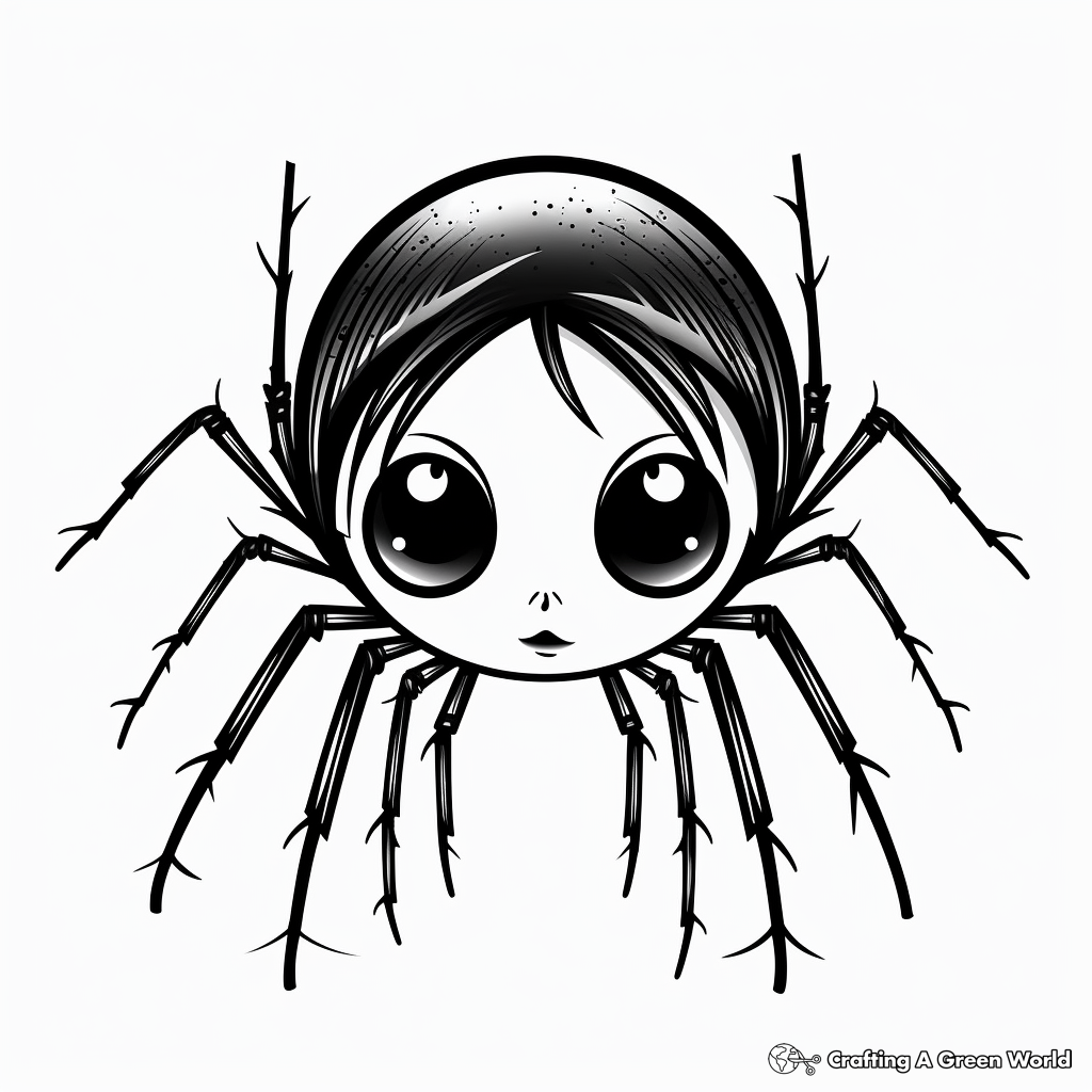 Black widow spider coloring pages