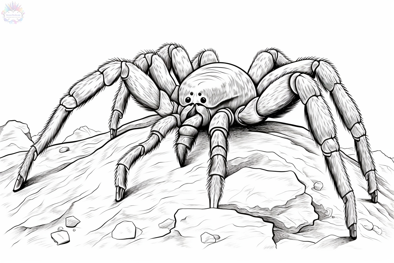 Spider coloring pages