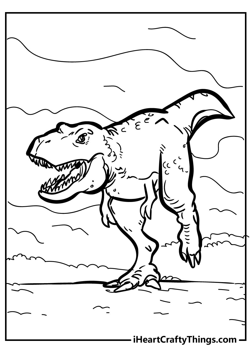 Tyrannosaurus coloring pages free printables