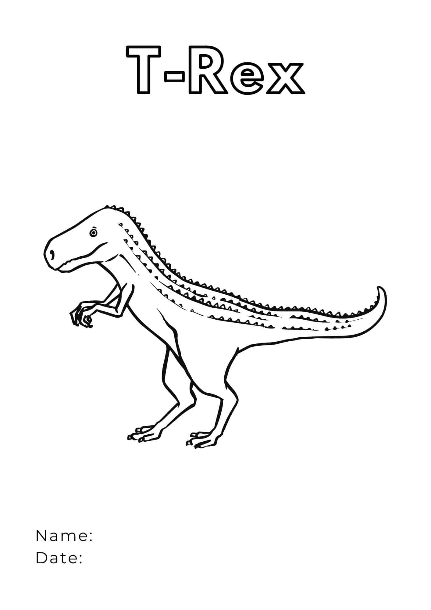 T rex coloring pages ðð dive into prehistoric adventures