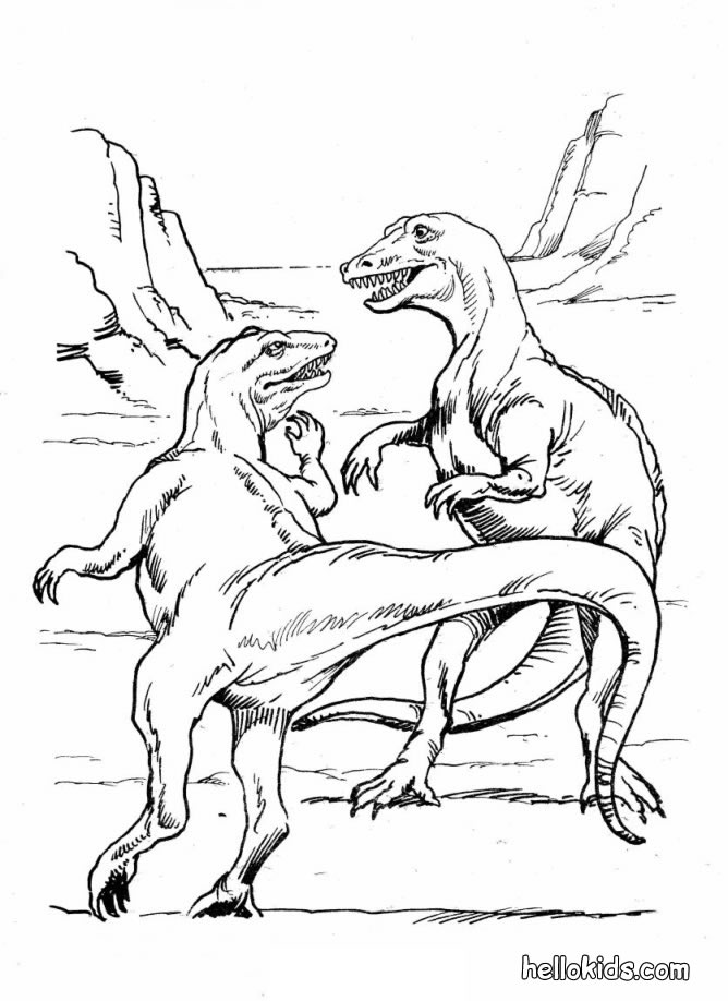 Tarbosaurus coloring pages