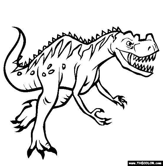 Dinosaur online coloring pages