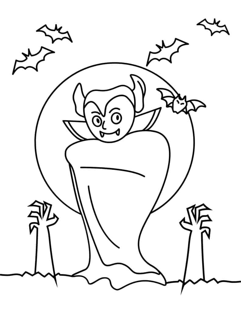 Free halloween coloring pages for kids and adults