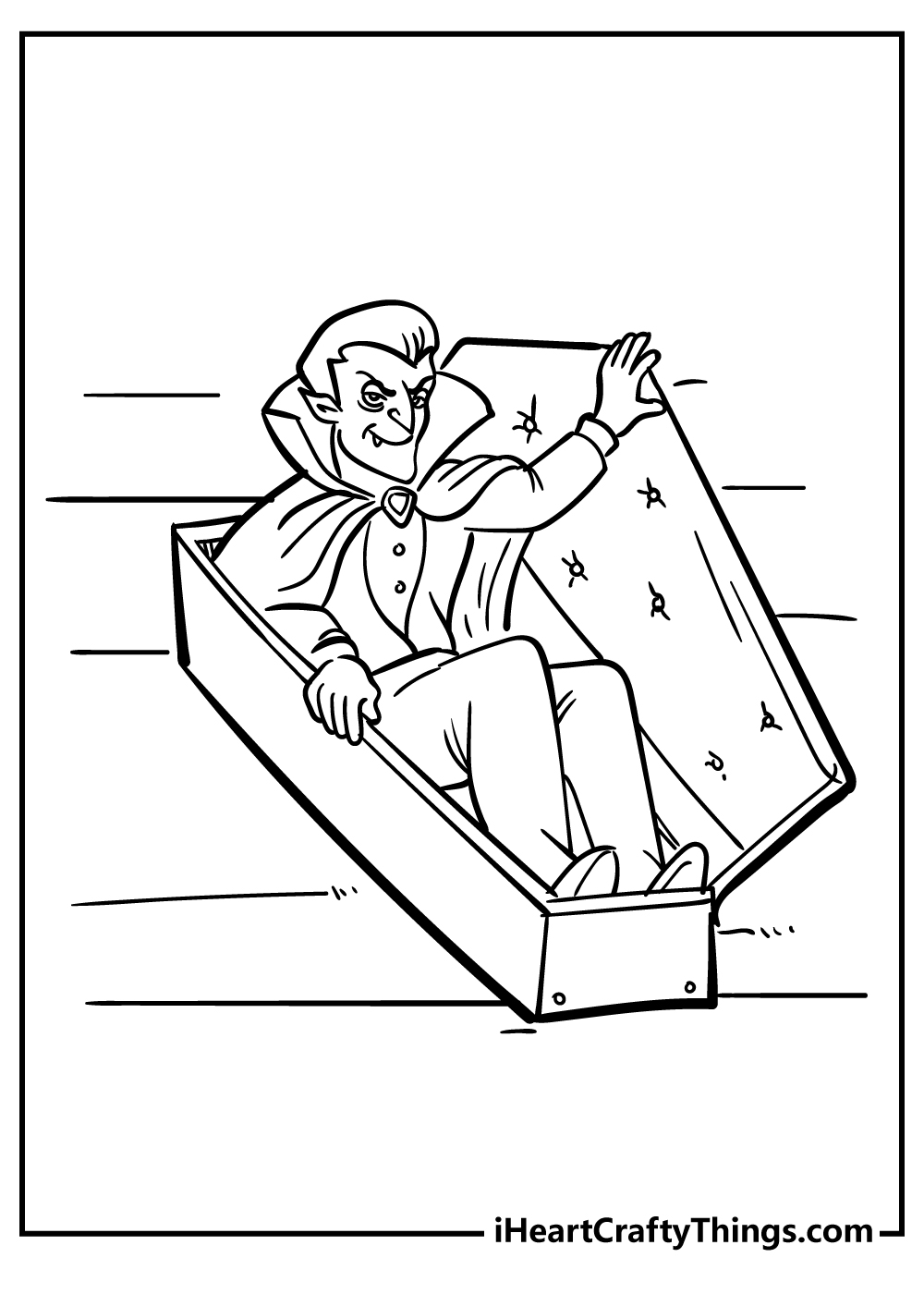 Vampire coloring pages free printables