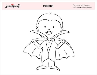 Youll be up to your neck in creativity with these vampire coloring pages