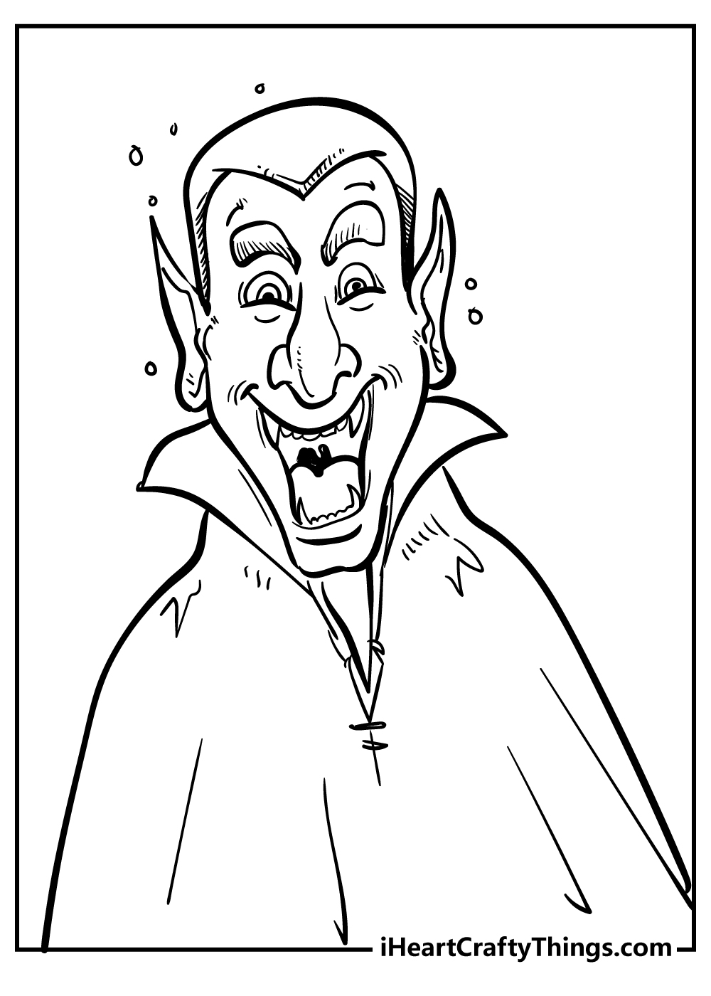 Vampire coloring pages free printables