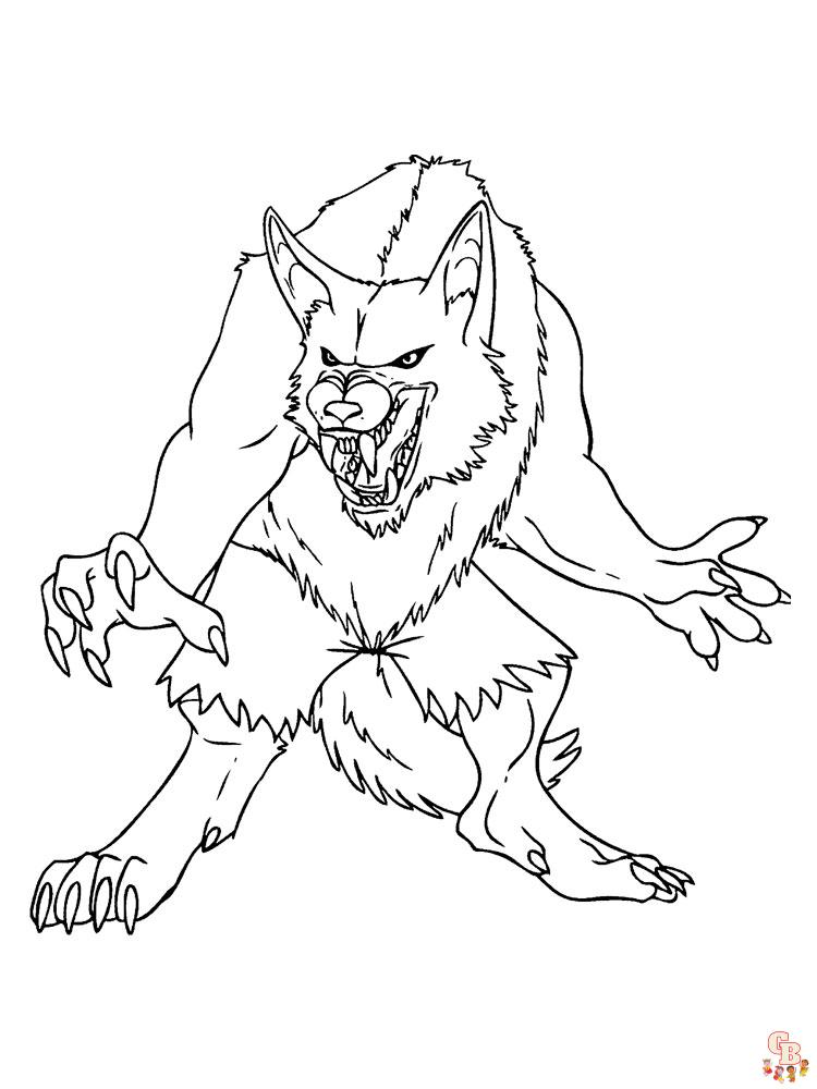 Printable wolf coloring pages free for kids and adults