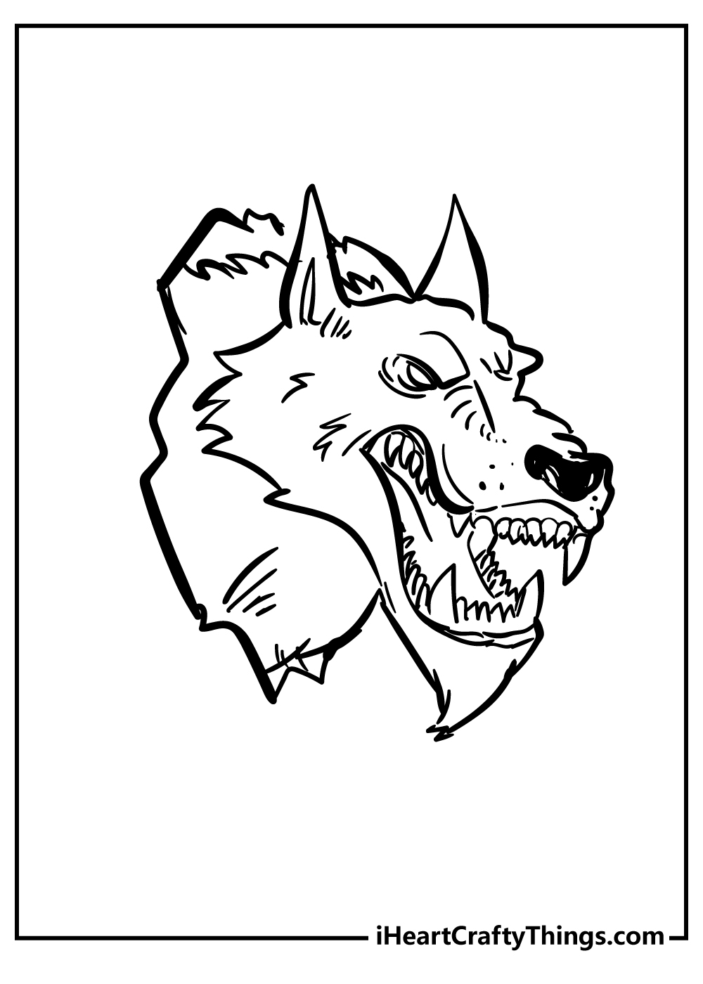 Werewolf coloring pages free printables