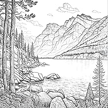 Beautiful landscapes coloring book adult coloring book for relaxation and stress relief stunning coloring pages amazing nature scenery larik marijana books