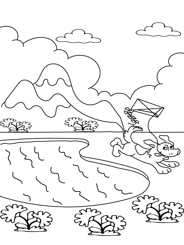 Natural scenery coloring pages printable for free download