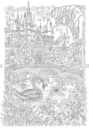 Landscape coloring pages adults landscapes coloring pages fantasy landscape get coloring page