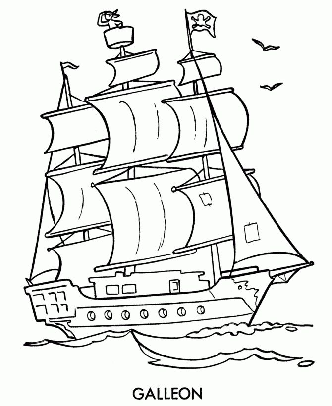 Pin by ania on preschool worksheets pirate coloring pages coloring pages pirate ship drawing