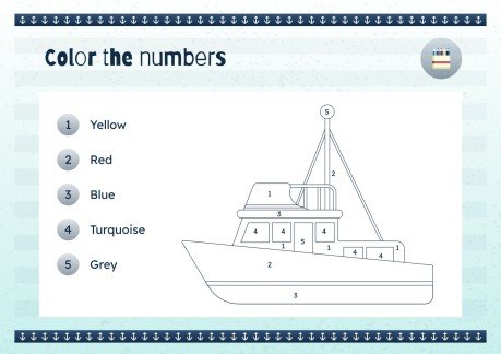 Schiff zeichnen ausmalen fãr kinder google slides ppt