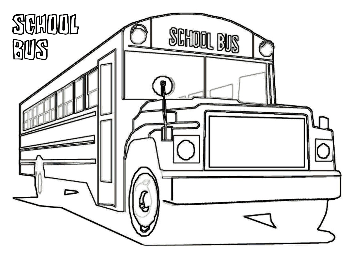 Free printable school bus coloring pages for kids